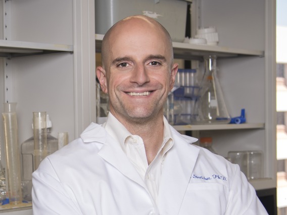 portrait of john streicher in research lab