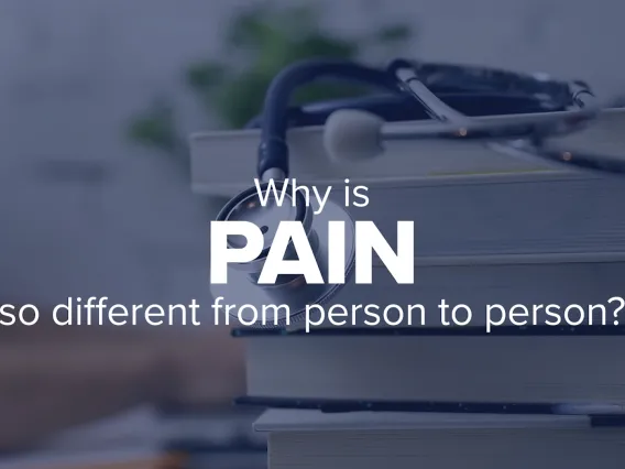 title slide for video "Why is pain so different from person to person?"