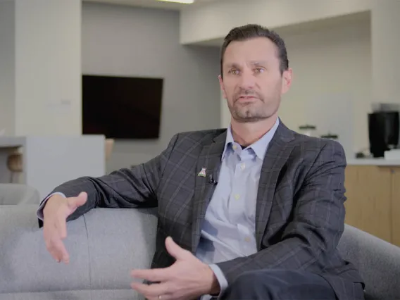 researcher todd vanderah sitting on couch at the University of Arizona Health Sciences