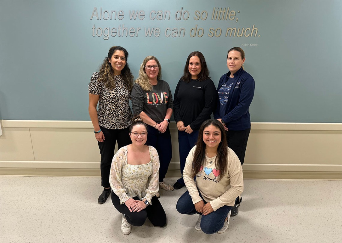 posed image of six people from the neonatal abstinence care team at Banner Health